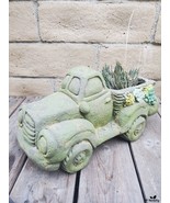 Distressed Vintage Truck Planter With Embossed Flowers Design - $40.88 CAD