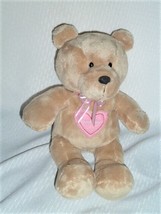 Carters Just One Year Stuffed Plush Tan Brown Beige Teddy Bear Sweethear... - $11.88