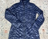 The North Face Jacket Women&#39;s Small S Navy blue Thermoball Long Puffer P... - $54.45