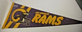 Vintage Los Angeles Rams Nfl Sports Pennant - $14.01