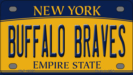Buffalo Braves New York Novelty Mini Metal License Plate Tag - £11.95 GBP