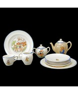 Set of Disney Three Little Pigs Children’s Dishes 1940’s - £142.63 GBP