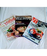 3 Vegetarian Times magazine lot recipes, cooking, health tips, Free ship... - $16.28 CAD