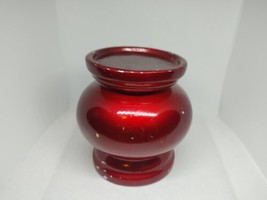 Hanson &amp; Kastles Art Pottery Red Hand Blown Millefiori Venetian Design Art 5&quot; - £7.51 GBP
