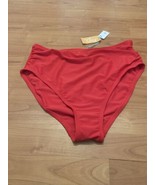 1pc Kona Sol Women’s Red Swim Bikini Bottom Size Large  - $32.98