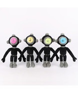 Content Warning Plush Doll Pink Blue Green Yellow Face Stuffed Animal So... - $19.83 CAD