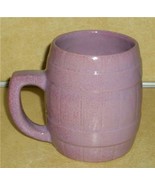 RED BUD? DUSTY DESERT ROSE FRANKOMA ADA CLAY BEER BARREL MUG POTTERY BAR... - £156.48 GBP