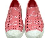 Native Jefferson Print Slip On Waterproof Sneakers Whale Design Pink Whi... - $19.20