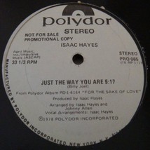 Isaac Hayes - Just The Way You Are U.S. Promo 12 Inch Single 1978 - £7.39 GBP