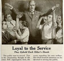 1916 AT&amp;T Telephone Company Loyalty Advertisement Telegraph DWMYC3 - $19.99