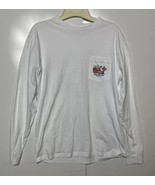 Vineyard Vines Mens M Long Sleeve T-Shirt Happy New Year 2021 White Grap... - $28.57 CAD