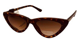 Lucky Brand Womens Tortoise Plastic Cateye Sunglass, Brown Lens D2004 - £17.82 GBP