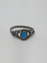 Vintage Sterling Silver 925 Turquoise Ring Size 7.5 - £9.54 GBP