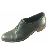 SH20 Hanover 10.5D Gray Leather Plain Toe Oxford Dress Shoes USA Made - £24.06 GBP