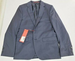 HUGO BOSS Men&#39;s Extra Slim-Fit Aldon Super 130 Suit Jacket Sport Blazer Navy 38S - £56.83 GBP