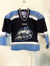 Reebok Youth Echl Jersey Alaska Aces Team Black Sz L/XL - £19.77 GBP