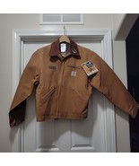 New Carhartt 6BLJ Union Made Detroit Blanket Jacket USA J01 BRN Men&#39;s 48 - $290.89