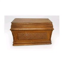 Antique Singer Treadle Sewing Machine Wood Cover Top Coffin - £73.75 GBP