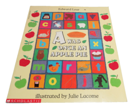 A was Once An Apple Pie by Edward Lear 1992 A Children&#39;s Rhyming Alphabet Book - £7.40 GBP