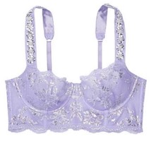 Victoria&#39;s Secret The Dream Angels Fabulous Lilac Silver Embellished Bra &amp; Thong - £63.45 GBP