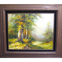 Sans Titre (Forêt Paysage) Par Charles Henry Granger Signée Huile sur Toile - $1,957.74