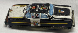 Tin Police Car Made in  Japan Antique Friction Toy Not Working See Description - £36.82 GBP