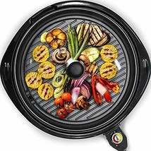 Smokeless Indoor Electric BBQ Grill with Glass Lid D- Korean BBQ Grill at home - £46.87 GBP