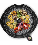 Smokeless Indoor Electric BBQ Grill with Glass Lid D- Korean BBQ Grill a... - $1,116.66 MXN