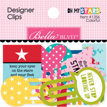 Oh My Stars Collection Designer Clips Colorful - $501.23 MXN