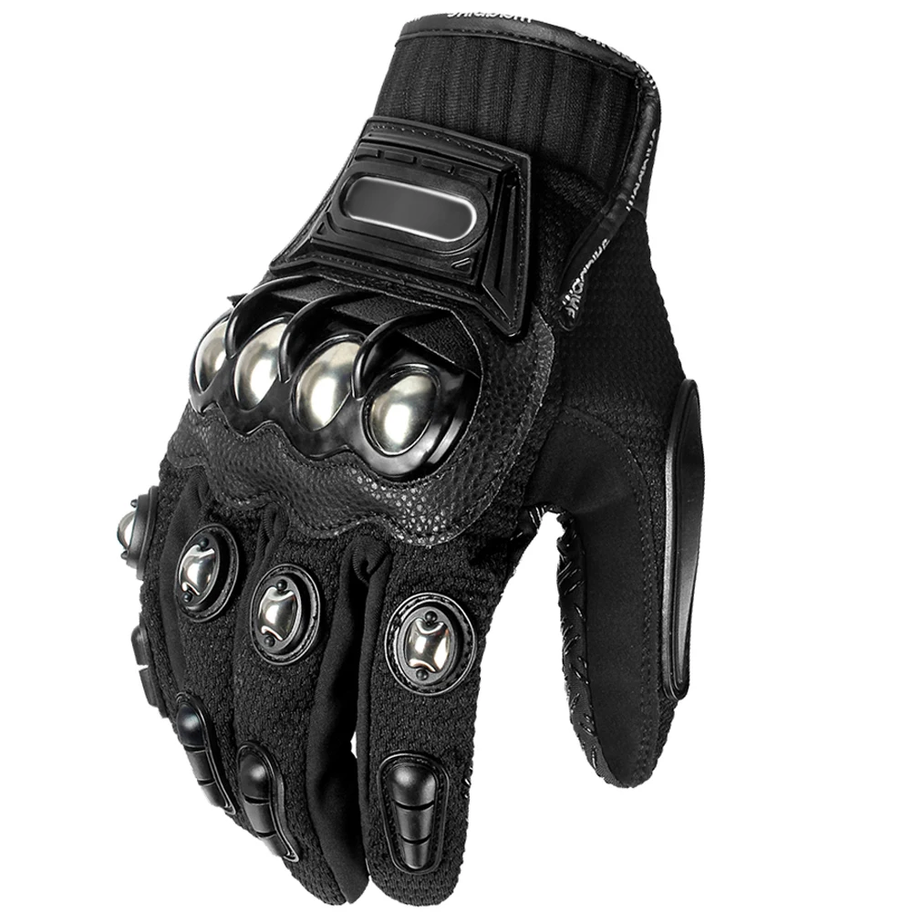 Alloy Steel  Motorcycle Gloves Full Finger Motocross Gloves Racing  Paintball Gl - £600.30 GBP