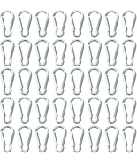 80PCS Small Carabiner Caribeaner Clip Bulk 1.89&quot; Spring Snap Hook Key Ch... - $21.04