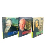 CLASSIC COMPOSERS LISZT, TCHAIKOVSKY, &amp; BRAHMS CDs w/24 PAGE BIOGRAPHY, ... - $31.06 CAD
