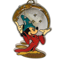 VTG Mickey Mouse Fantasia Disney Enamel Color Keychain Monogram Products - £51.43 GBP