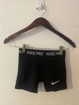 NIKE PRO Girl’s 3&quot; DRI-FIT Yoga Gym Shorts Black - $14.89