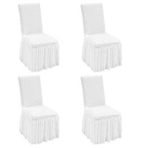 Stretch Spandex Folding Chair Covers, Universal Fitted Chair Cover with Skir... - £36.60 GBP