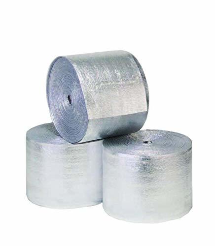 5.5&quot; x 50&#39; Reflective Foam Insulation Aluminum Foil Spiral Pipe Wrap Rol... - $14.88