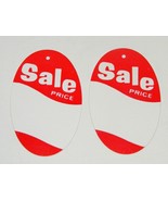 Large 3.5&quot; Price Tags 1000 All Purpose Red &amp; White &quot;Sale&quot; Merchandise Un... - £23.90 GBP
