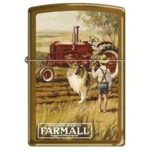 Zippo Lighter - Farmall With Boy and Dog Toffee - 852617 - £28.02 GBP