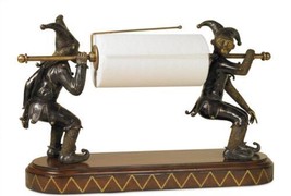 Paper Towel Holder MAITLAND-SMITH Jester Monkey Antique Brass Chocolate ... - $3,139.00