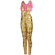Harley Quinn Gold Dungarees Overalls Birds of Prey Costume Cosplay Fancy... - £19.98 GBP