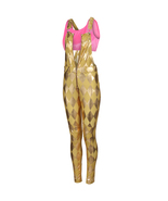 Harley Quinn Gold Dungarees Overalls Birds of Prey Costume Cosplay Fancy... - £19.92 GBP