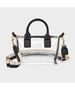 Universal Thread Foundational Mini Tote Handbag Black/Clear TPU Double H... - €16,71 EUR Universal Thread Foundational Mini Tote Handbag Black/Clear TPU Double H... - €16,71 EUR