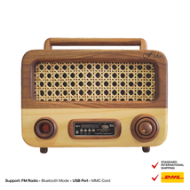 Wijaya Kusuma Model Wooden Radio from Indonesia Flower Culture - £207.39 GBP