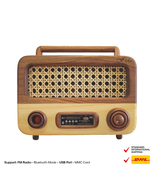 Wijaya Kusuma Model Wooden Radio from Indonesia Flower Culture - £217.19 GBP
