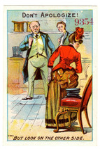 Humorous Color Victorian Advertising Trade Card C. Stready &amp; Son Milwaukee Fine - £10.75 GBP