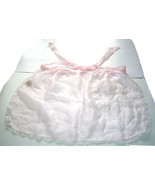 Vintage Sheer Pink Apron with White Lace - £11.71 GBP