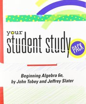 Beginning Algebra Student Study Pack Tobey, John - $24.99