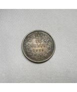 1870 Narrow O Canada Silver 10 Cents XF Coin AI685 - £85.15 GBP