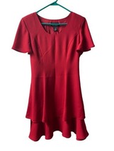 Randi May Collection Dress Size 6 Fit and Flair Ruffled Petal Sleeve - £12.60 GBP