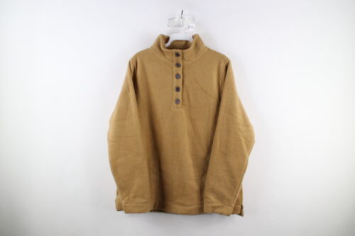 J Crew Womens Medium Button Front Tunic Sherpa Fleece Pullover Sweater B... - $34.60